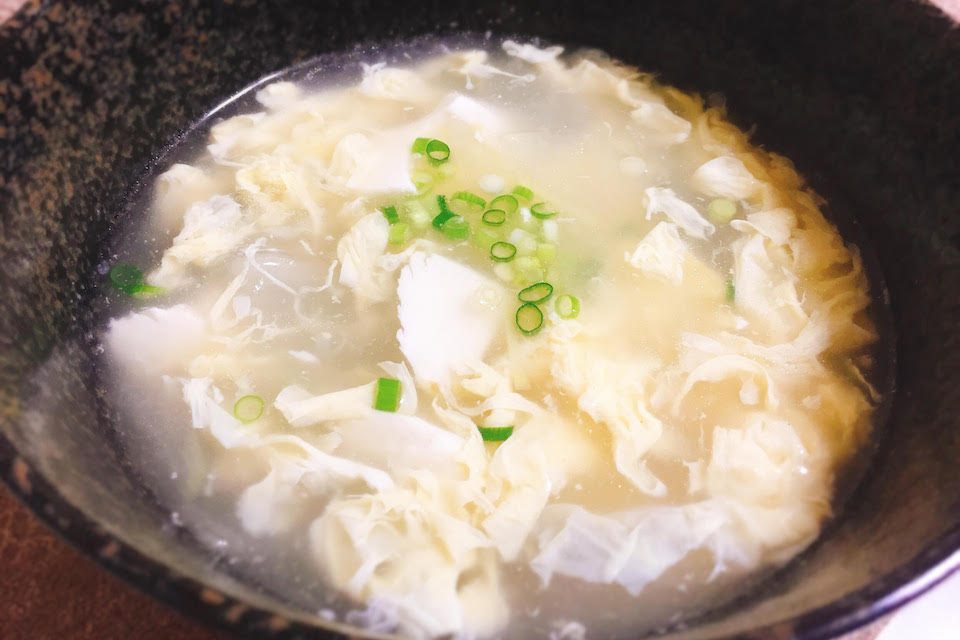 じんわり体を温める♪冬瓜と豆腐のとろとろ卵スープ