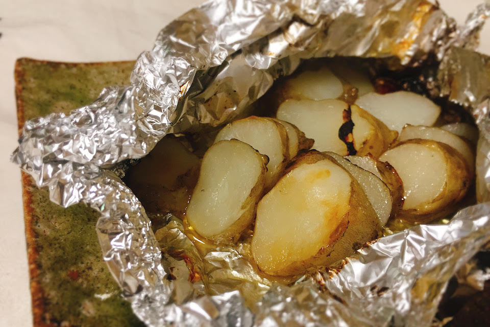 菊芋をバターホイル焼きにして素材の味を堪能する