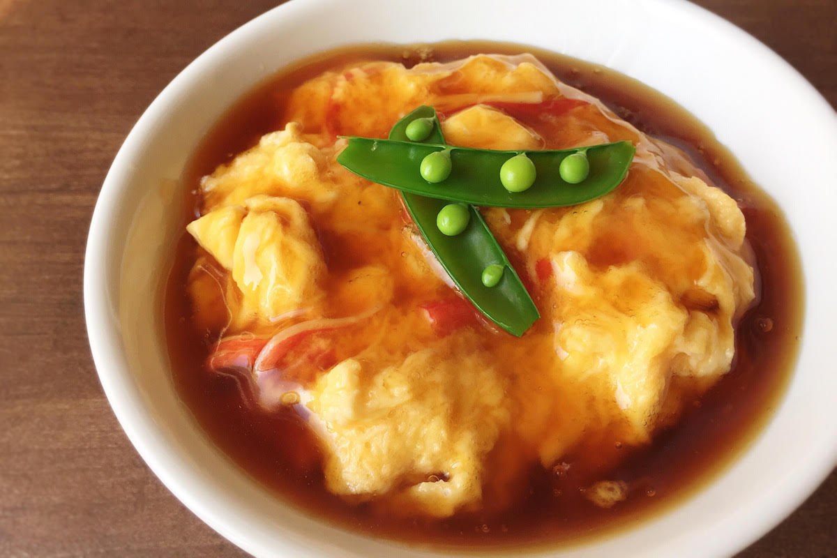 とろーりとした優しい味わい♪大和芋のふわとろ天津丼